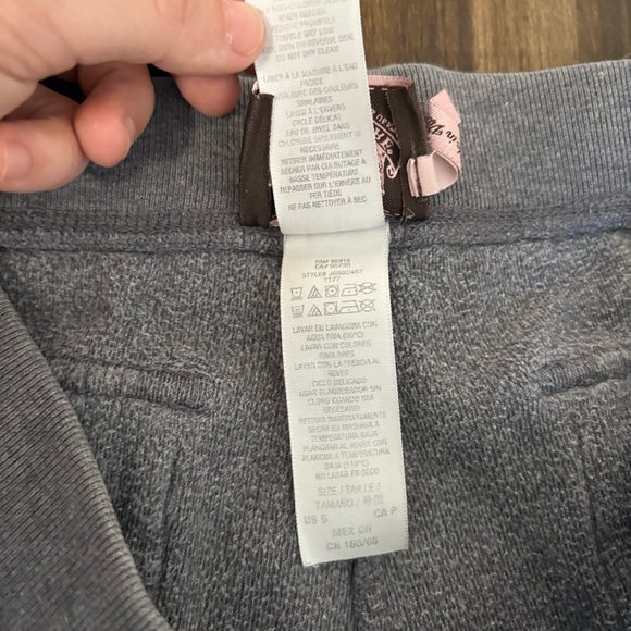 Y2K Vtg Low Rise Juicy Couture Gray Flared Track Pants w/ pockets Loungwear swan - Picture 7 of 11